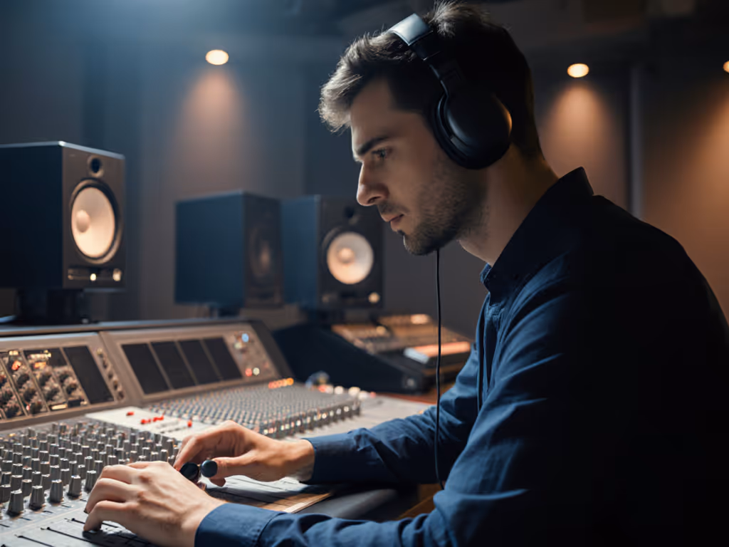 professional_audio_engineer_wearing_in-ear_monitors_while_working_in_a_recording_studio
